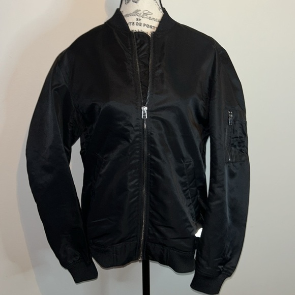 Black Bomber Jacket - Picture 1 of 9